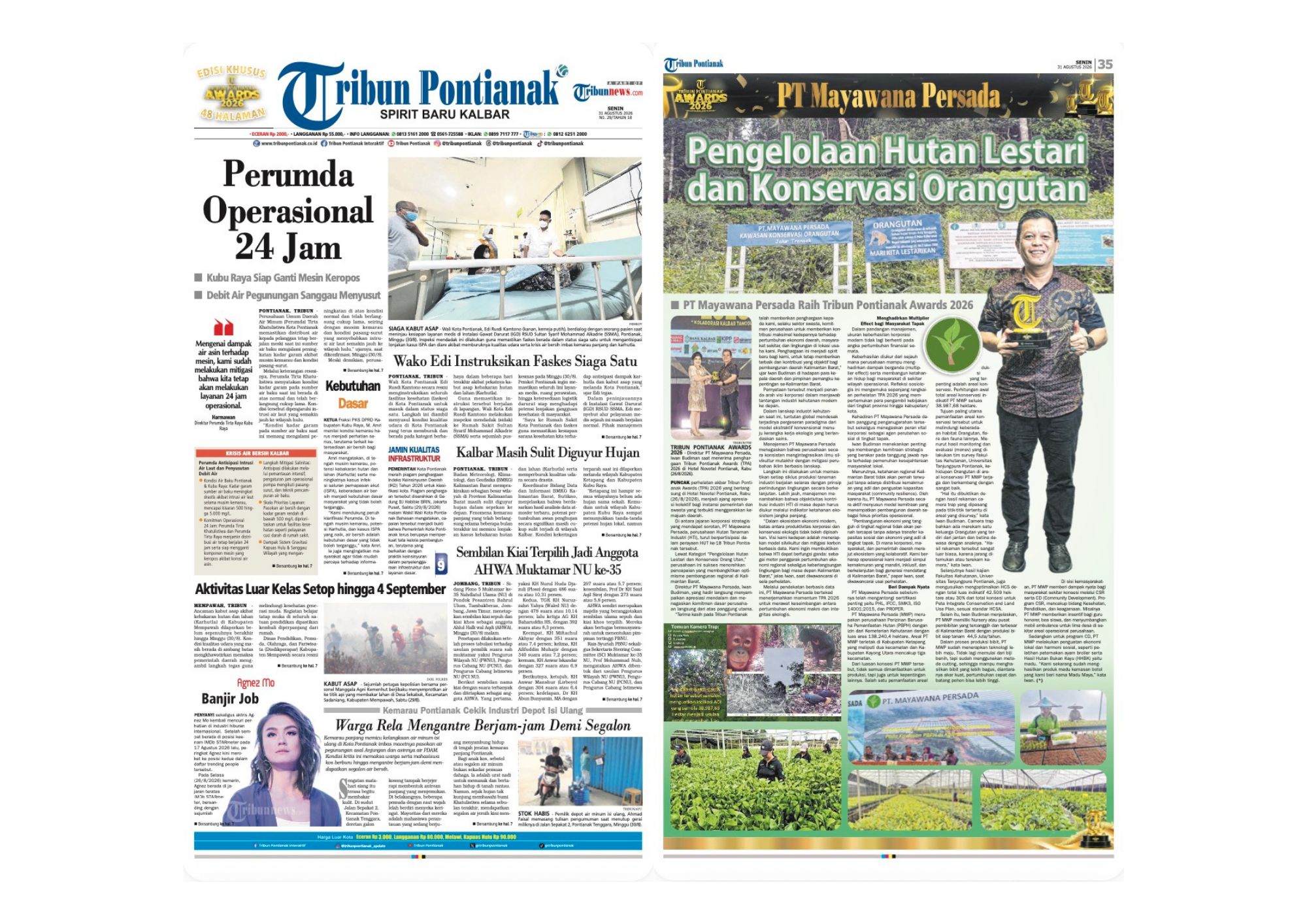 PT Mayawana Persada Raih Tribun Pontianak Awards 2026